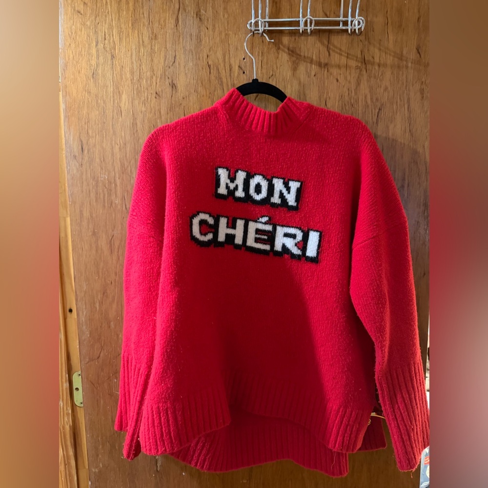 Primark Red 'Mon Chéri' Sweater